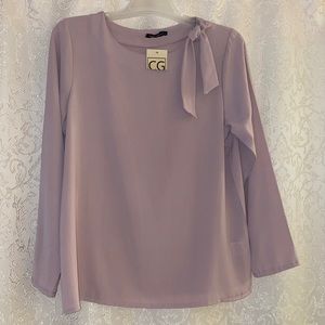 Royal Empire rose top with tie NWT xl $14